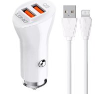 Ldnio Car charger LDNIO C511Q 2USB Lightning cable5905316142664