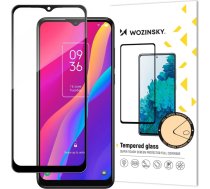 Wozinsky super tough Full Glue tempered glass full screen with Case Friendly TCL 30E black frame9145576260456