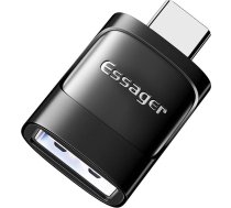 Essager Adapter OTG USB 3.0 female to USB-C male Essager (black)EZJAC-XL01