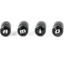 Amio Aluminium Black Valve AMiO cap 4 pcs03277