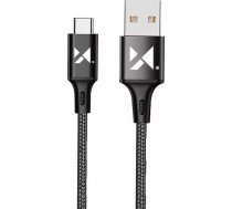 Wozinsky USB - USB Type C Cable 2.4A 2m Black(WUC-C2B)WUC-C2B