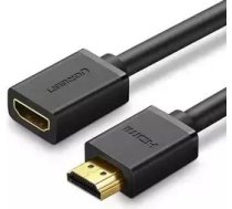 Ugreen HDMI male to HDMI female cable UGREEN HD107, FullHD, 3D, 1m (black)10141-UGREEN