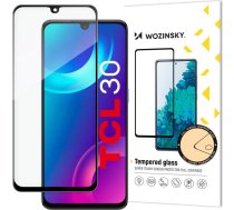 Wozinsky super durable Full Glue tempered glass full screen with Case Friendly TCL 30 black frame9145576260463