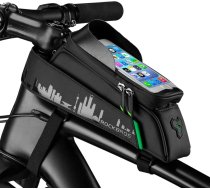 Rockbros 029-1BK bicycle bag for frame with phone cover - black7016802869632