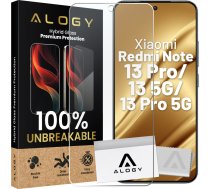 Alogy Hybrid Glass for Xiaomi Redmi Note 13 Pro / Note 13 5G / Note 13 Pro 5G for Alogy Flexi Glass 9H Case Friendly Flat Screen Protector