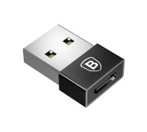 Adapteris Type-C uz USB, 2,4A, Baseus CATJQ-A01, melns