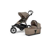 Thule Urban Glide 3 universālie ratiņi 2in1 Tinted Taupe on Black