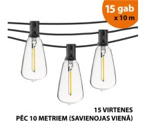 487,50 Eur Āra virtene (LED lampiņas) 150 m Retro