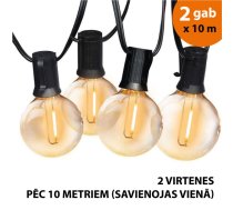 65,00 Eur Āra virtene (LED lampiņas) 20 m Elegance