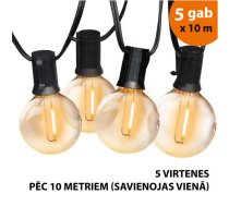 162,50 Eur Āra virtene (LED lampiņas) 50 m Elegance