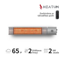 99,00 Eur Infrasarkanais sildītājs Heatum H2000R URBAN SILVER