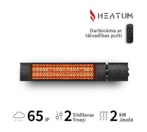 99,00 Eur Infrasarkanais sildītājs Heatum H2000R URBAN Black