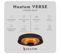 129,00 Eur Infrasarkano staru sildītājs Heatum H2000R VERSE Black