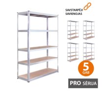 266,20 Eur Noliktavas plaukts 180x90x45 PRO (5 gab.)
