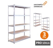 158,75 Eur Noliktavas plaukts 180x90x45 PRO (3 gab.)