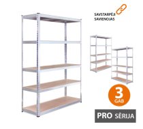 184,44 Eur Noliktavas plaukts 180x120x45 PRO (3 gab.)