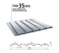 TRAPECVEIDA PROFILS BUDMAT 35/965, ZN JUMTAM UN FASĀDEI 0.7MM CENA PAR M2 JUMTA MATERIĀLI ● BUDMAT JUMTA SEGUMA LOKSNES Būvmateriāli celtniecības depo kurši