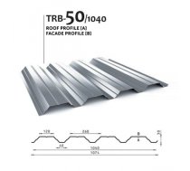 TRAPECVEIDA PROFILS BUDMAT 50/1040, PE JUMTAM UN FASĀDEI 0.5MM CENA PAR M2 JUMTA MATERIĀLI ● BUDMAT JUMTA SEGUMA LOKSNES Būvmateriāli celtniecības depo kurši