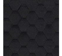 MIDA BITUMENA ŠINDEĻI HEXAGONAL MELNS, 3M2 ПОКРЫТИЯ ДЛЯ КРЫШИ ● БИТУМНАЯ ЧЕРЕПИЦА MIDA стройматериалы строительный сенукай депо курши