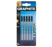GRAPHITE Jig zāģa asmeni 75x100 10TPI Bosch , 5 gab. komplekts