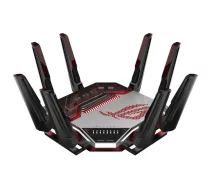 ASUS ROG Rapture GT-BN98 wireless router 10 Gigabit Ethernet Quad-band (2.4 GHz / 5 GHz-1 / 5 GHz-2 / 6 GHz) Black, White