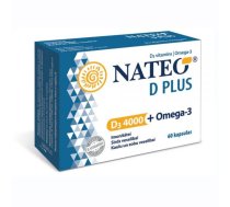 NATEO D3 Plus Omega-3 4000 SV kapsulas N60