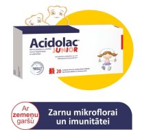 ACIDOLAC Junior ar zemeņu garšu tabletes N20