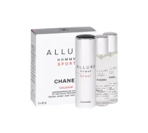 Chanel Allure Homme Sport Cologne + 2 x tualetes ūdens vīriešiem 60 ml uzpilde