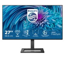 Philips E Line 275E2FAE/00 computer monitor 68.6 cm (27") 2560 x 1440 pixels 4K Ultra HD LED Black