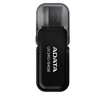 USB flash drive ADATA UV240 AUV240-64G-RBK (64GB; USB 2.0; black color)