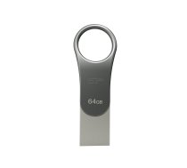 Pendrive Silicon Power Mobile C80 64GB USB 3.1/Type-C Silver