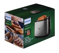 Philips Viva Collection HD2650/90 toaster 2 slice(s) 950 W Black, Stainless steel