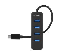 UNITEK HUB USB-C 4XUSB-A 3.1, ACTIVE, 10 WATT,H1117B