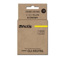 Ink cartridge ACTIS KC-551Y (replacement Canon CLI-551Y; Standard; 12 ml; yellow)