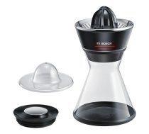 Bosch MCP72GPB citrus press Plastic, Stainless steel Black, Transparent