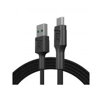 Green Cell KABGC20 USB cable USB 2.0 1.2 m USB A Micro-USB B Black