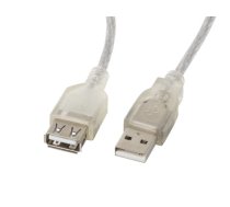 Lanberg CA-USBE-12CC-0018-TR USB cable 1.8 m USB 2.0 USB A Transparent