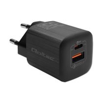 Qoltec 50764 mobile device charger Laptop, Portable gaming console, Power bank, Smartphone, Smartwatch, Tablet Black AC Fast charging Indoor