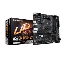 Gigabyte A520M DS3H V2 Motherboard - Supports AMD Ryzen 5000 Series AM4 CPUs, up to 4733MHz DDR4 (OC), PCIe 3.0 x16, GbE LAN, USB 3.2 Gen 1