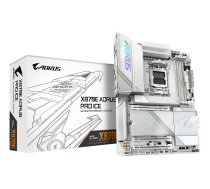 GIGABYTE X870E AORUS PRO ICE Motherboard - Supports AMD Ryzen 9000 CPUs, 16+2+2 Phases Digital VRM, up to 8000MHz DDR5 (OC), 3xPCIe 5.0 + 1xPCIe 4.0, Wi-Fi 7, 2.5GbE LAN, USB 4