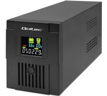 Qoltec 53770 uninterruptible power supply (UPS) Line-Interactive 1.5 kVA 900 W 2 AC outlet(s)