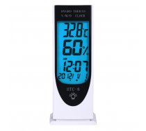 Meteoroloģiskā stacija Termometrs / pulkstenis / gaisa mitruma mērītājs / modinātājs - HTC8