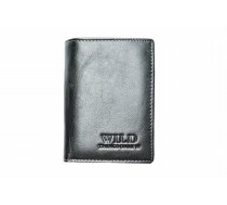 Vīriešu ādas naudas maks - WILD Q01 Black