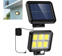 Solārais apgaismojums - prožektors ar saules baterijām ar kabeli - kustību un nakts sensors