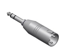 Procab XLR male - 6.3 mm Jack male stereo adapter