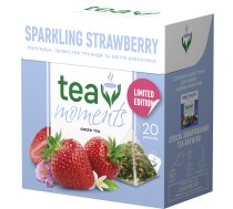 Tēja TEA MOMENTS piramīdās, Sparkling Strawberry 20x1.7 g UA