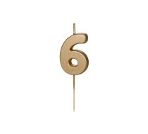 Svece '6'. Zelta