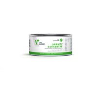 4T Veterinary Diet  Obesity & Diabets - Veterinārā Konserveta Barība Kaķiem 100 g x 6 gb