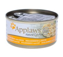 Applaws Cat Adult Chicken, Siers - Konservēta Barība Kaķiem (Vista, Siers) 70 g x 6 gb