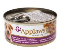 Applaws Dog Adult Chicken, Ham - Konservēta Barība Suņem (Vista Un Škiņkis) 156 g x 6 gb